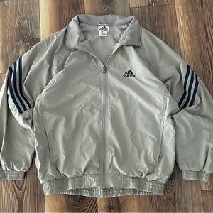 Vintage 90s ADIDAS Equipment Soccer Track Jacket Full Zip Up windbreaker XL